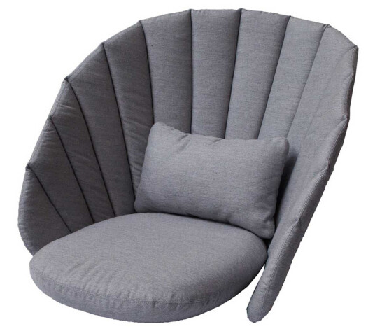 Peacock putesett Grå Til lounge lenestol