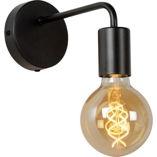 Lucide Scott Vegglampe E27 Sort - 91904