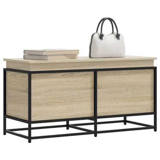 Oppbevaringsboks lokk sonoma eik 100x40x51,5 cm konstruert tre Oppbevaringsboks lokk sonoma eik 100x40x51,5 cm konstruert tre