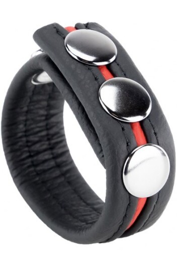 The Red Cockring En Cuir Black/Red