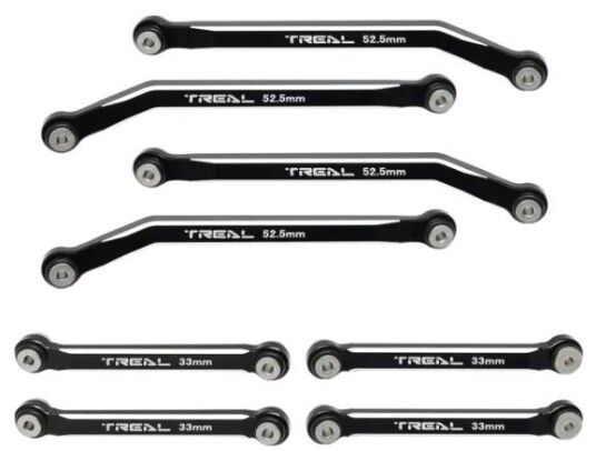 Treal High Clearance Alu Link Set Black AX24