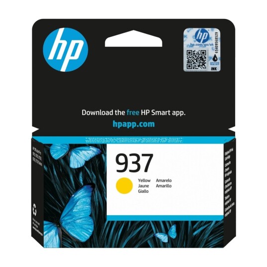 HP 4S6W4NE HP 937 Blekkpatron gul