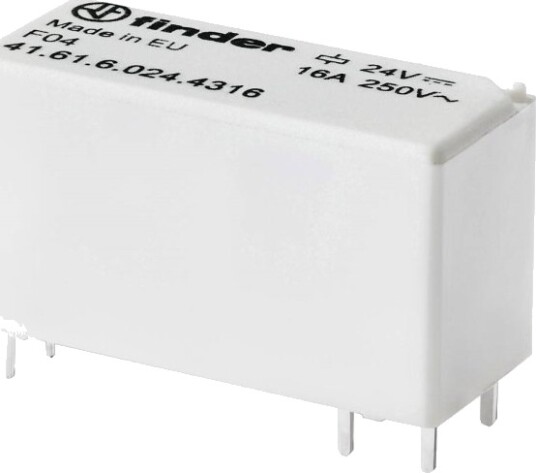 Finder Printrelé 41.61.6.024.4316 24 V/Dc 16 A 1 X Sluttekontakt 1 Stk.