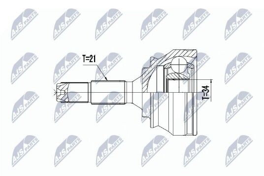 Nty Drivknute drivaksel NTY NPZ PE 032