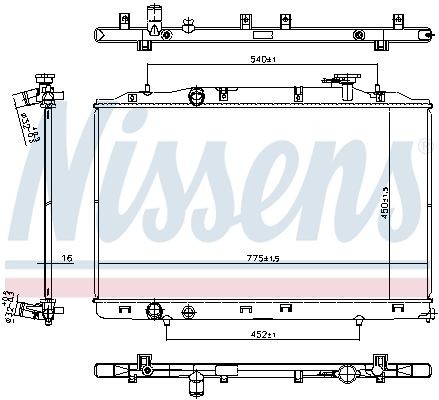 Radiator NISSENS 606823