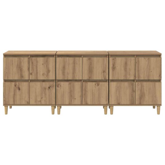 Skap 3 pcs Artisan Eik 60 x 35 x 70 cm Konstruert tre