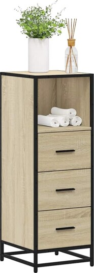 Vidaxl Baderomsskap sonoma eik 35x37,5x100 cm konstruert tre 849250 Vidaxl Baderomsskap sonoma eik 35x37,5x100 cm konstruert tre 849250