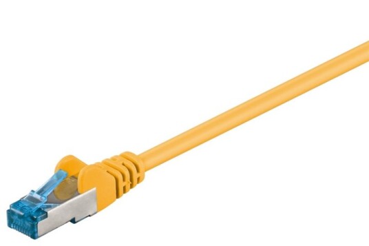 Goobay CAT 6A S/FTP PiMF halogenfri koblingskabel 1 m gul