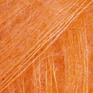 DROPS Kid-Silk Garn Unicolor 49 Electric Orange DROPS Kid-Silk Garn Unicolor 49 Electric Orange