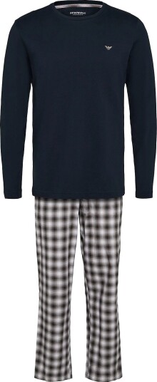 Emporio Armani Nightwear Pyjama - BLU/BROWN BIG CHECK - L