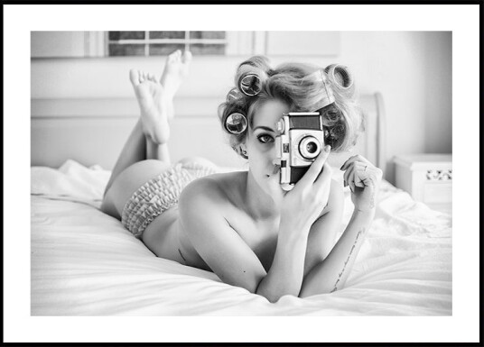 A chick a click and a curl Plakat Plakat / 70x100cm