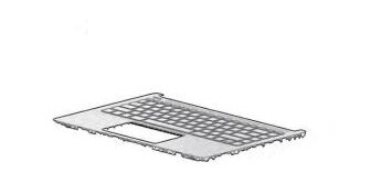 HP SPS-TOPCOVER W/KB AHS TP BL