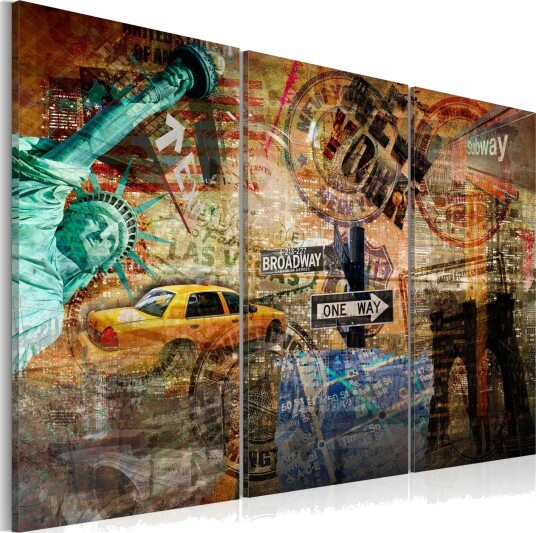 Bilde The core of NYC 90x60 Artgeist sp. z o. o.