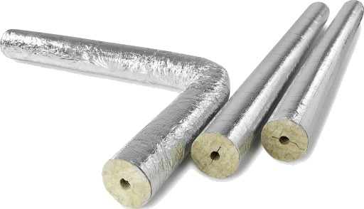 Rockwool Universal Rørskål med Alutape 48x30 mm - Isolasjon for Varm og Kondens Rockwool Universal Rørskål med Alutape 48x30 mm - Isolasjon for Varm og Kondens