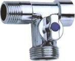 Invena Vinkelventil 3 Veis 1/2"X1/2"X3/4" Zw 16 W20