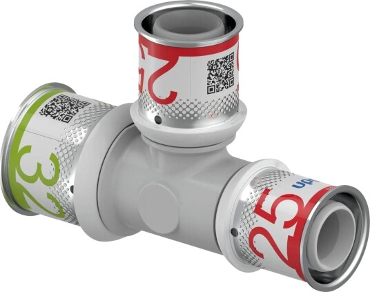 Uponor S-press Ppsu Kompositt T-rør 32-25-25mm