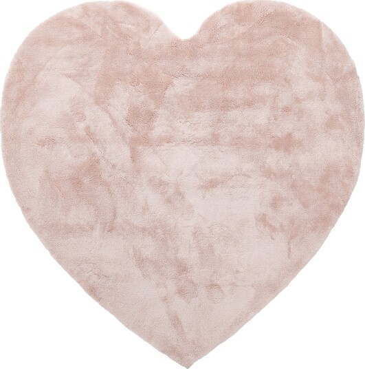Barneteppe Aranga Super Soft Heart rosa Størrelse: Ø 160 cm