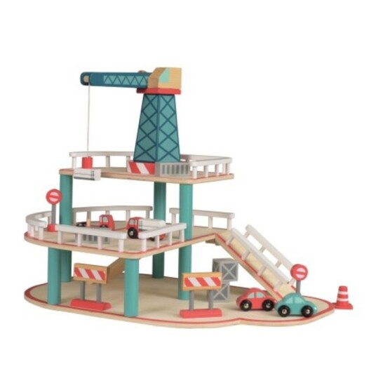 Egmont Toys Garasje i tre med kran 511049
