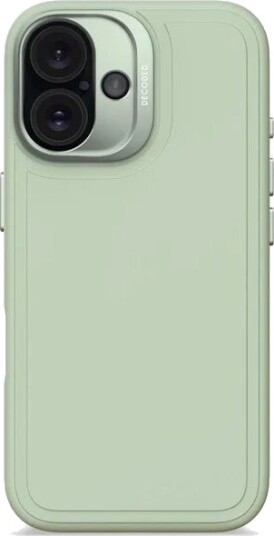 Decoded AntiMicrobial Silicone StacksBackcover for iPhone 16 Mint Green Lime