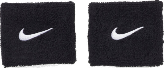 NIKE Equipment Nike Swoosh Wristbands 2 Pk - Black - ONE SIZE NIKE Equipment Nike Swoosh Wristbands 2 Pk - Black - ONE SIZE