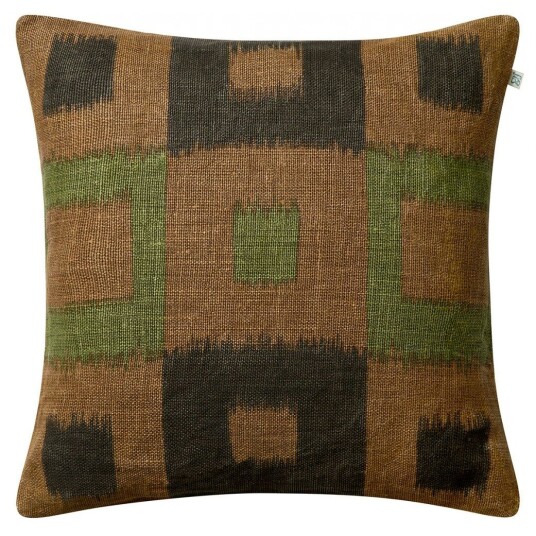 Chhatwal & Jonsson Vicky Putetrekk 50x50 cm Taupe / Brown / Cactus Green Chhatwal & Jonsson Vicky Putetrekk 50x50 cm Taupe / Brown / Cactus Green