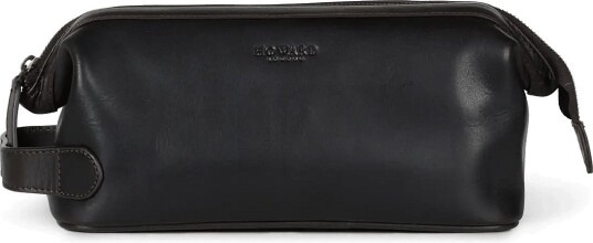Howard London Washbag Steven Leather DARK BROWN One Size