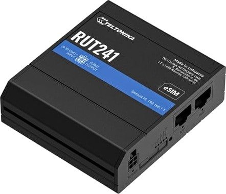 Teltonika RUT241 Wireless Router WWAN Wi-Fi 2G 3G 4G DIN Rail Mountable 802.11n RUT241233000