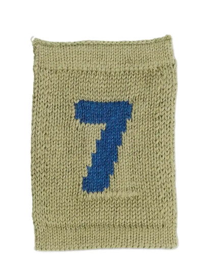 Smallstuff Strikket Flagg 7 Blue Green One Size