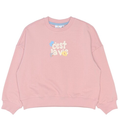 The New Tnsandy Os Sweatshirt Pink 146/152 The New Tnsandy Os Sweatshirt Pink 146/152