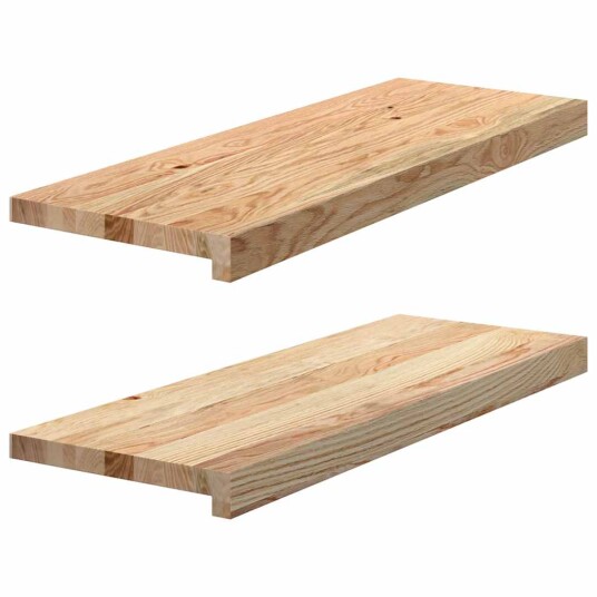 2 Stk Ubehandlet 70x25x2cm Heltre Eik 2 Stk Ubehandlet 70x25x2cm Heltre Eik