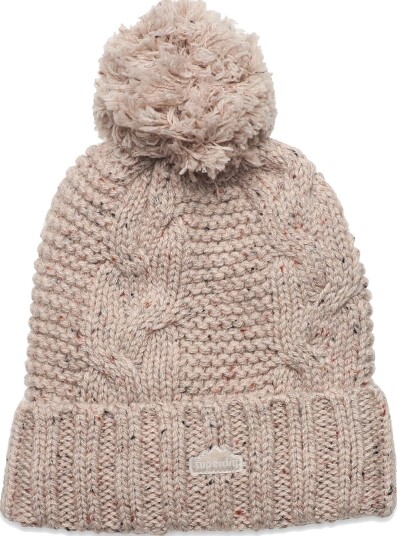 Superdry Vintage Cable Beanie OATMEAL TWEED One Size Superdry Vintage Cable Beanie OATMEAL TWEED One Size