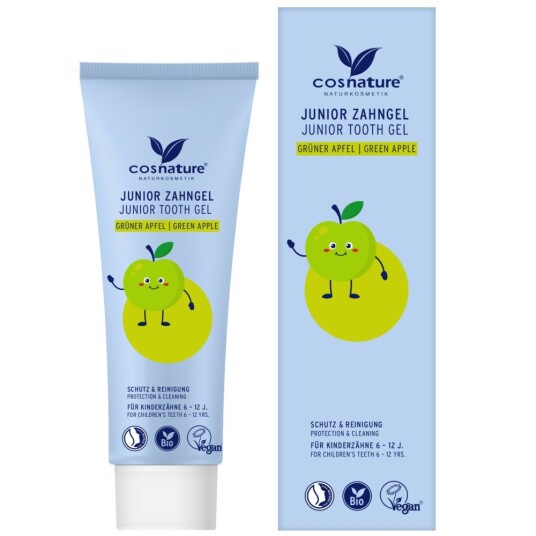 Økologisk Børnetandpasta Gel COSNATURE Junior Green Apple 75 ml Økologisk Børnetandpasta Gel COSNATURE Junior Green Apple 75 ml