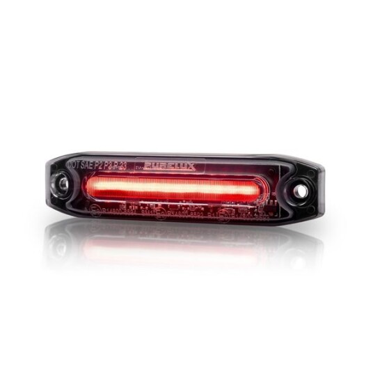 Posisjonslys Purelux Spectre 12X Dark   12/24V / 6W / 102 mm Rød