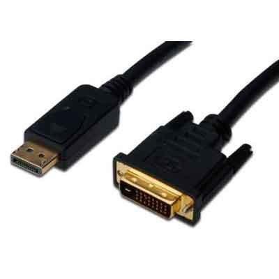 Digitus DisplayPort til DVI-D 2m Kabel - Svart