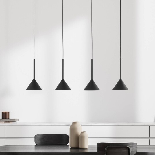 Pendellampe Cono TK Lighting dimbar Sort Stue / spisestue Metall Moderne