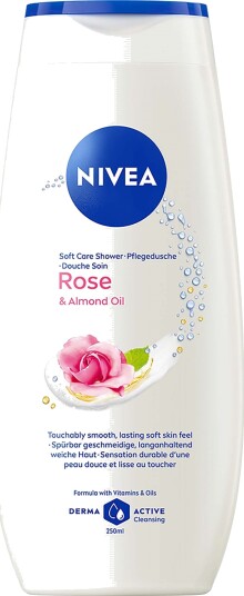 NIVEA Caring Shower Cream Indulgent Moisture Rose 250 ml