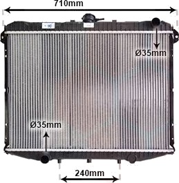 VAN WEZEL 13002148 Radiator motorkjøling