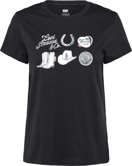 Levi"s® The Perfect Tee Archival Silve Black M