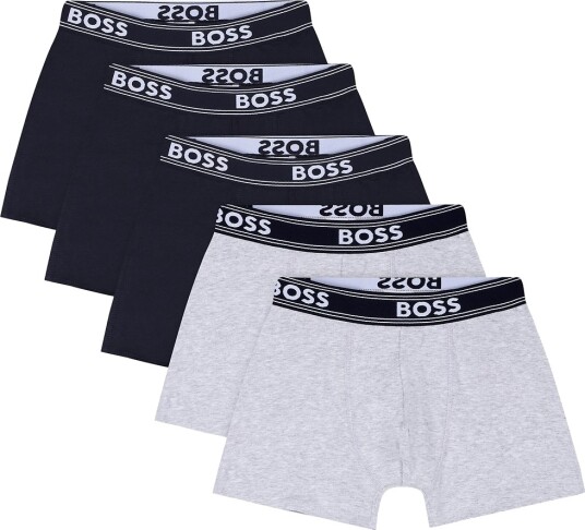 BOSS Boxershorts 5 pack Navy/Grå BOSS 14 år (164) Boxershorts Marineblå Svart