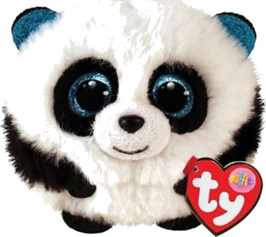 Ty Beanie Puffies Panda Kosedyr 8 cm Fra 3 år