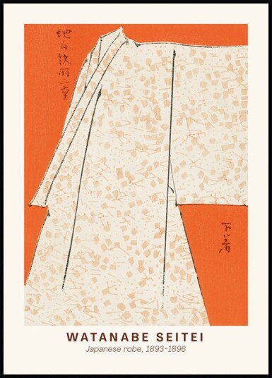 Watanabe Seitei Japanese Robe  Plakat Plakat / 21x30cm