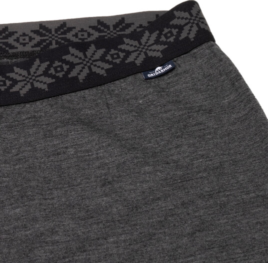 Gridarmor Women's Viks Wool Undertøy Longs Dk. Greymelange L