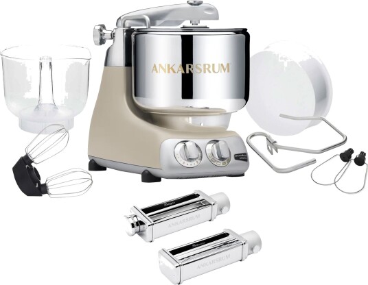 Ankarsrum Assistent Original AKM 6230 kjøkkenmaskin og pastasett harmony beige