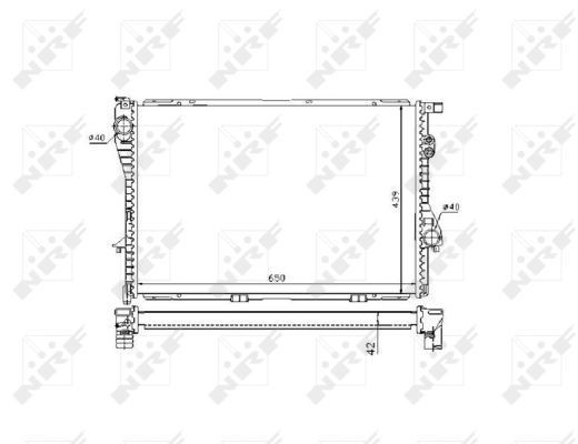 Radiator NRF 53721 Radiator NRF 53721