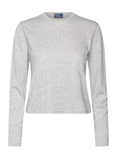 Polo Ralph Lauren Shrunken Fit Jersey Long Sleeve Tee Grey M