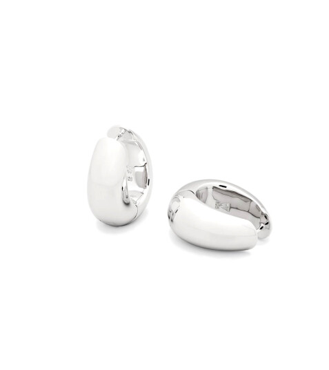 Tom Wood Jewellery Ice Hoop Medium Øredobber Sølv  female