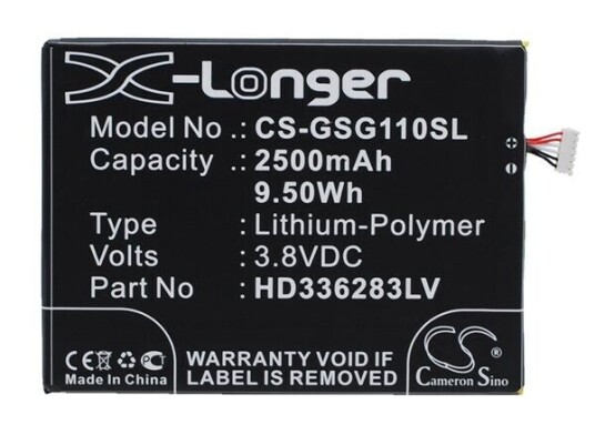 Gsmart Guru G1 batteri (2500 mAh 3.8 V)