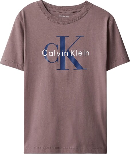 Calvin Klein Ck Monologo Ss T Shirt Brown 152 x 12 Calvin Klein Ck Monologo Ss T Shirt Brown 152 x 12
