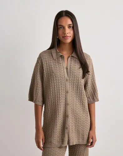 Neo Noir - Brun - Sette Fine Crochet Blouse