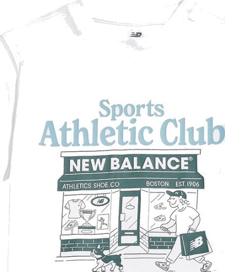 New Balance T skjorte NB Bright White m. Trykk New Balance 10 11 år (140 146) T skjorte Hvit